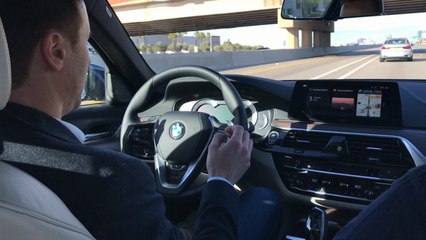 BMW self-driving car hands-on infotainment