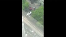Melbourne CBD: Footage of man being arrested after he ploughed his vehicle into pedestrians