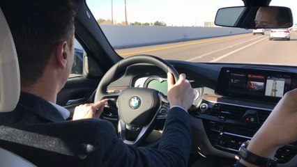 BMW self-driving car hands-on