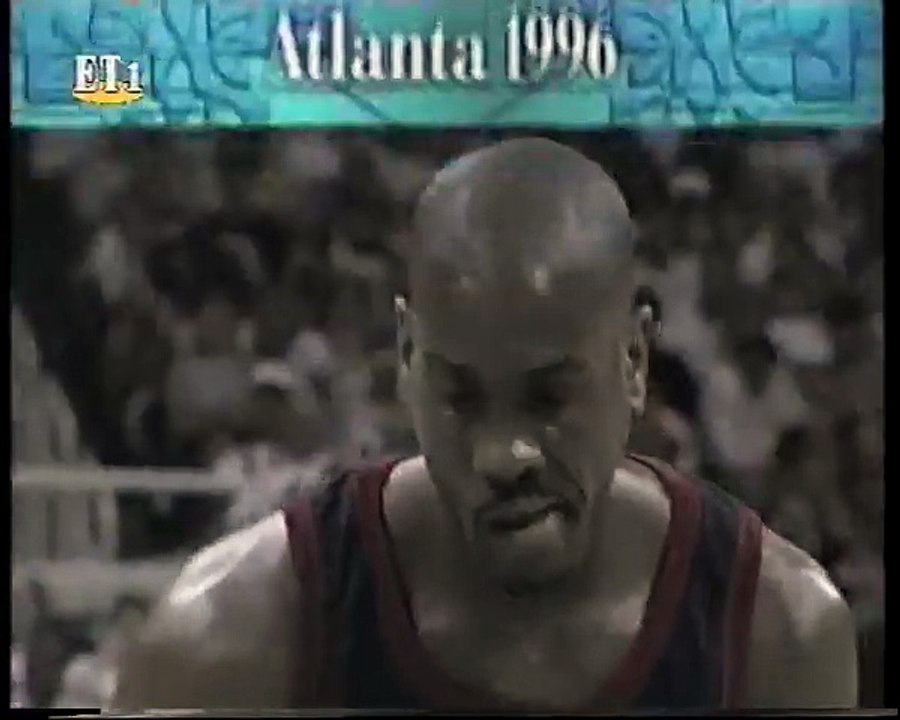 1996 Olympic games basketball first round Croatia-USA part 1/2