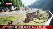 Longsor, Jalan Penghubung Kuningan-Cirebon Putus