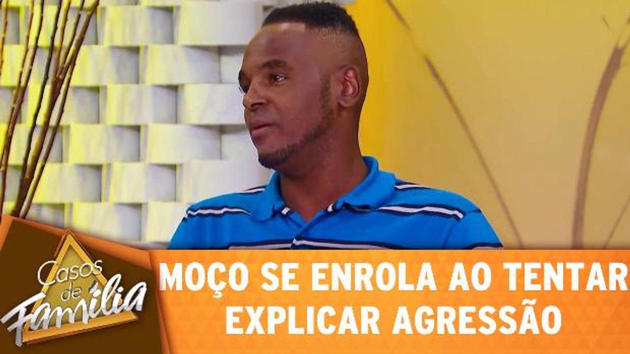 Moço se enrola ao tentar explicar agressão