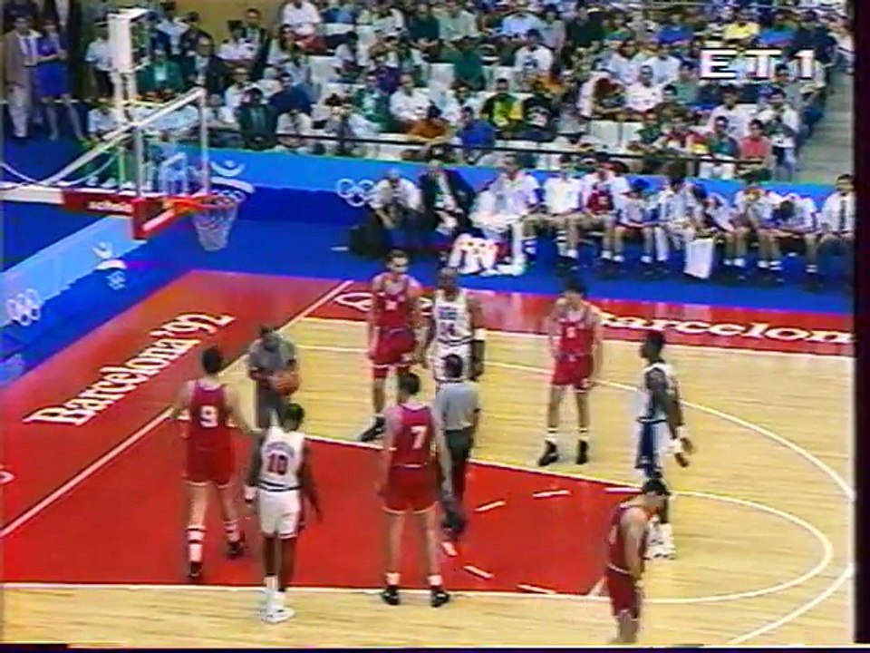 1992 Olympic games basketball final Croatia-USA(plus ceremony) part 2/2