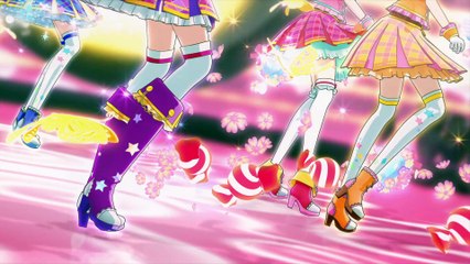 아이카츠 - Happy Crescendo(라임,마린,보라,슈)