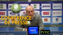 Conférence de presse Havre AC - RC Lens (1-0) : Oswald TANCHOT (HAC) - Alain  CASANOVA (RCL) - 2016/2017