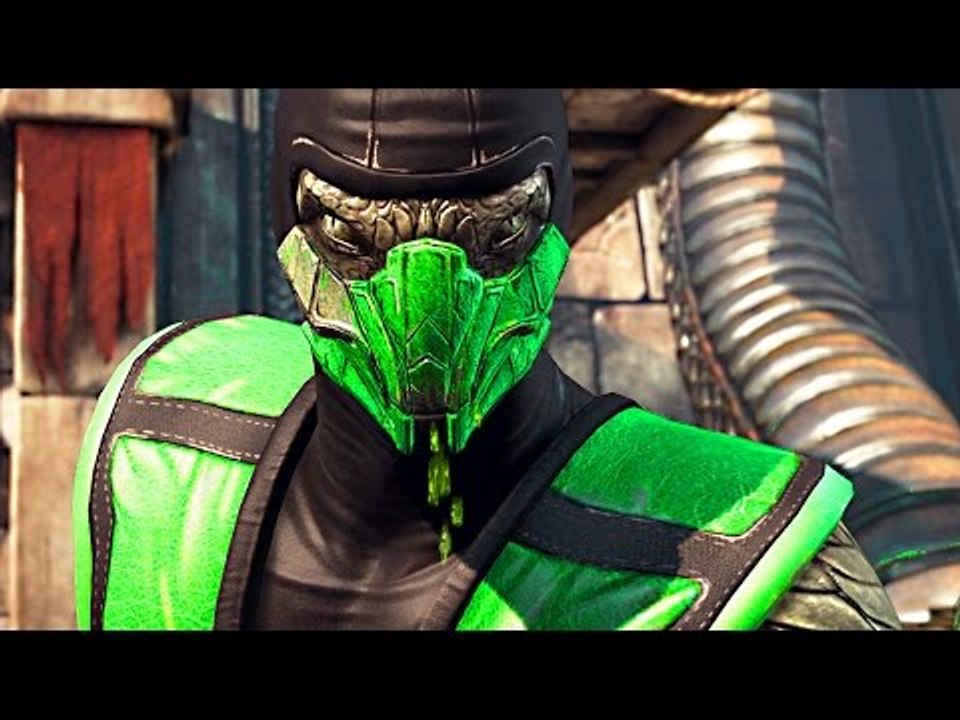 Mortal Kombat Project Reptile soltando o acido!