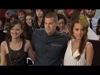 Greg Finley, Chelsea Gilligan, Brina Palencia DIVERGENT World Premiere #StarCrossed