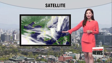 Cloudy skies across Korea, but warm highs
