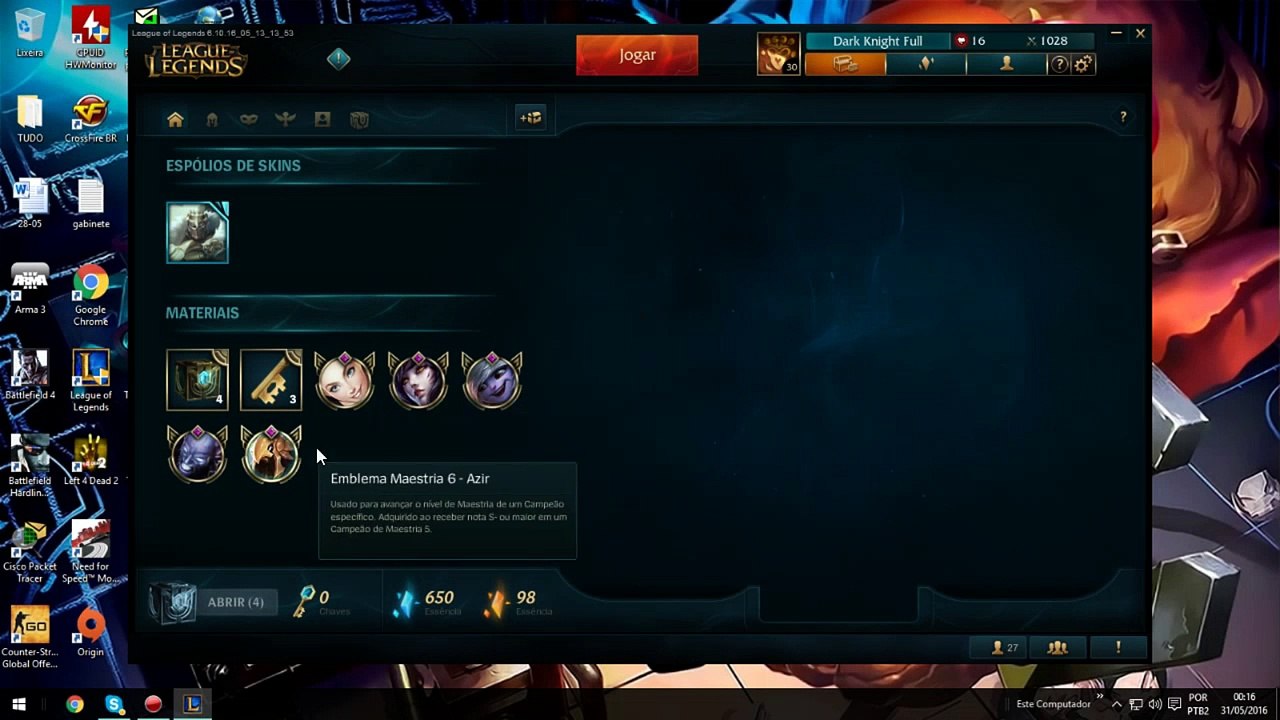 Skin Legancy - Twisted Fate no Hextech