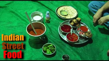 Indian street food - Traditional indian food joint - dhaba food
