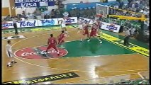 1995 Greek finals game 4 Panathinaikos-Olympiakos(highlights)