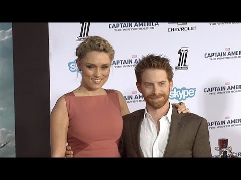 Seth Green and Clare Grant Captain America: The Winter Soldier World Premiere