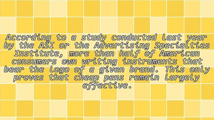 Pinning Business Hopes On Cheap Pens