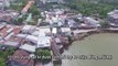 VnExpress | Thời sự | Bờ sông Vàm Nao nhìn từ trên cao sau khi 'nuốt' 16 căn nhà