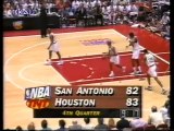 1995 NBA playoffs wcf game 3 San Antonio Spurs-Houston Rockets part 2/2
