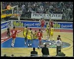 1993 greek playoffs quarter finals game 3 olympiakos-aris(highlights)