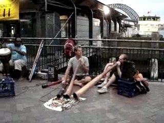 didgeridoo in Circular Quay, Sydney(norm, scott and vincent)