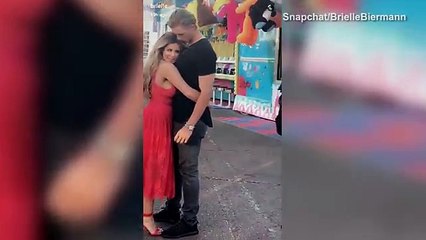 Brielle Biermann _ Michael Kopech have romantic day at the fair _