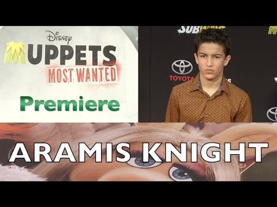 Aramis Knight and Paris MaryJo Berelc "Muppets Most Wanted" World Premiere ARRIVALS