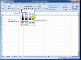 How to create General Ledger and Trial Balance with Excel