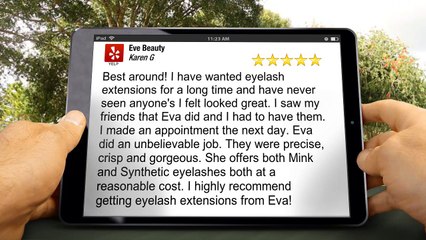 Eve Beauty Peabody Amazing Five Star Review by Karen G.