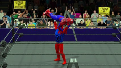WWE 2K17 spider-man v scarlet spider