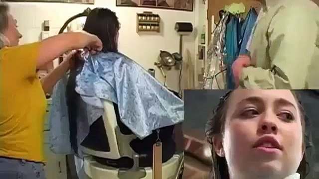 Haircut Videos - Long hair cut - long hair chopped short hair cut 7