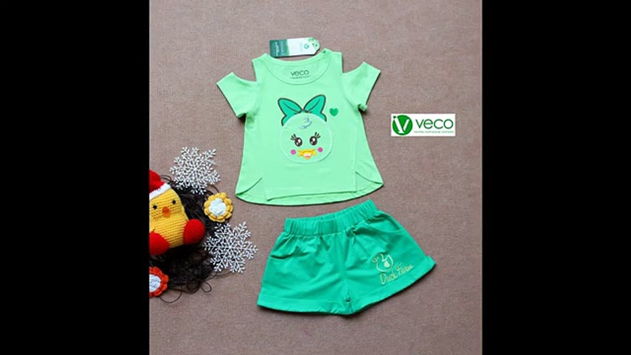 xuong may quan ao tre em gia si Veco - bộ sưu tập chú vịt cho bé gái