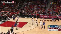 Stephen Curry Nails a Deep Three - Warriors vs Blazers - Game 4 - April 24, 2017 - 2017 NBA Playoffs - YouTube