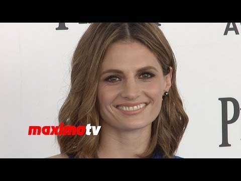Stana Katic Gorgeous In Blue 2014 Film Independent Spirit Awards - Castle Star Beauty