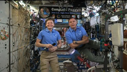 Des astronautes de la Station spatiale parlent avec Donald Trump
