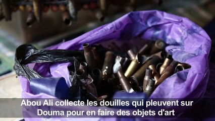 En Syrie, des objets d'art conçus avec des obus