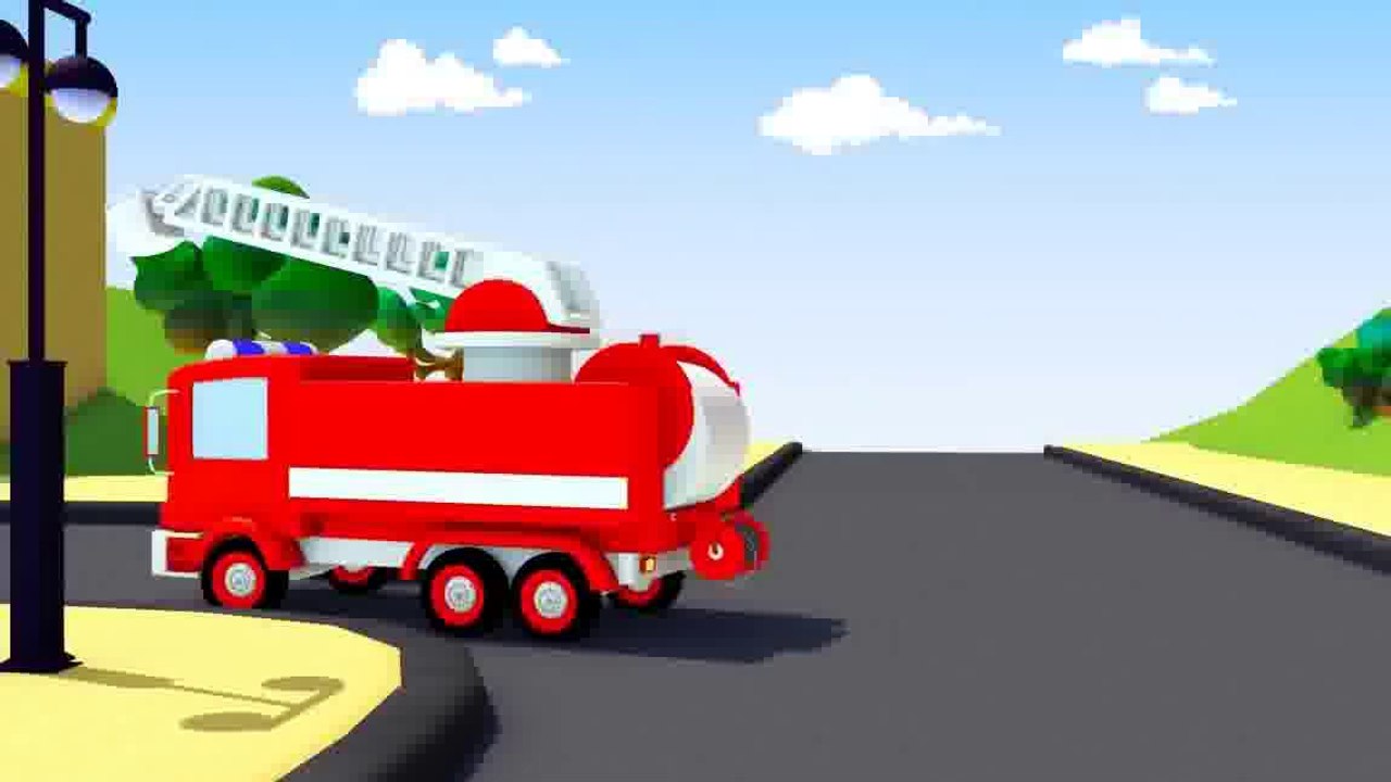 Carl der Transformer Truck und Der Zug in Autopolis | Auto und Lastwagen Bau Cartoons (für