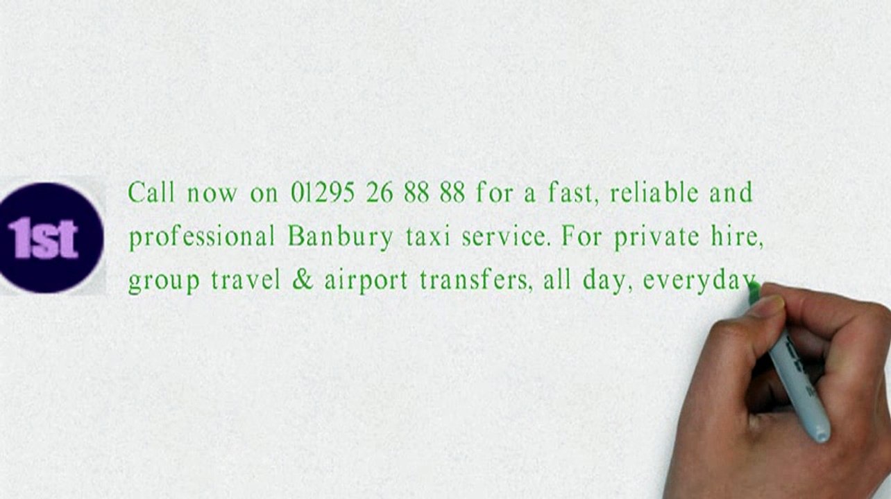 1st Choice Banbury Station Taxis Presentation Video