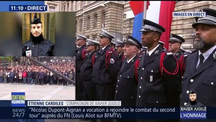 "Cette haine, je ne l'ai pas car elle ne te ressemble pas", dit le compagnon de Xavier Jugelé