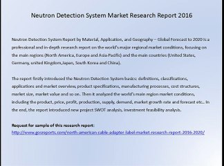 Neutron Detection System Market Research Report 2016
