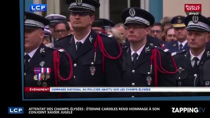 Policier tué sur les Champs-Elysées : l'hommage émouvant de son compagnon (vidéo)