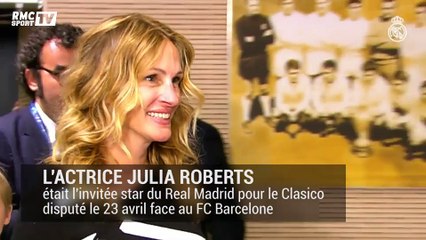 Oups, invitée par le Real, Julia Roberts tape la pose avec Messi