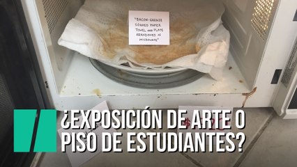 ¿Exposición de arte o piso de estudiantes?