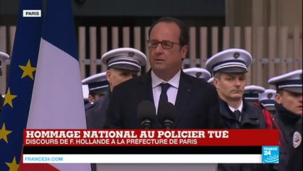 REPLAY - Le discours de François Hollande lors de l'hommage national à Xavier Jugelé