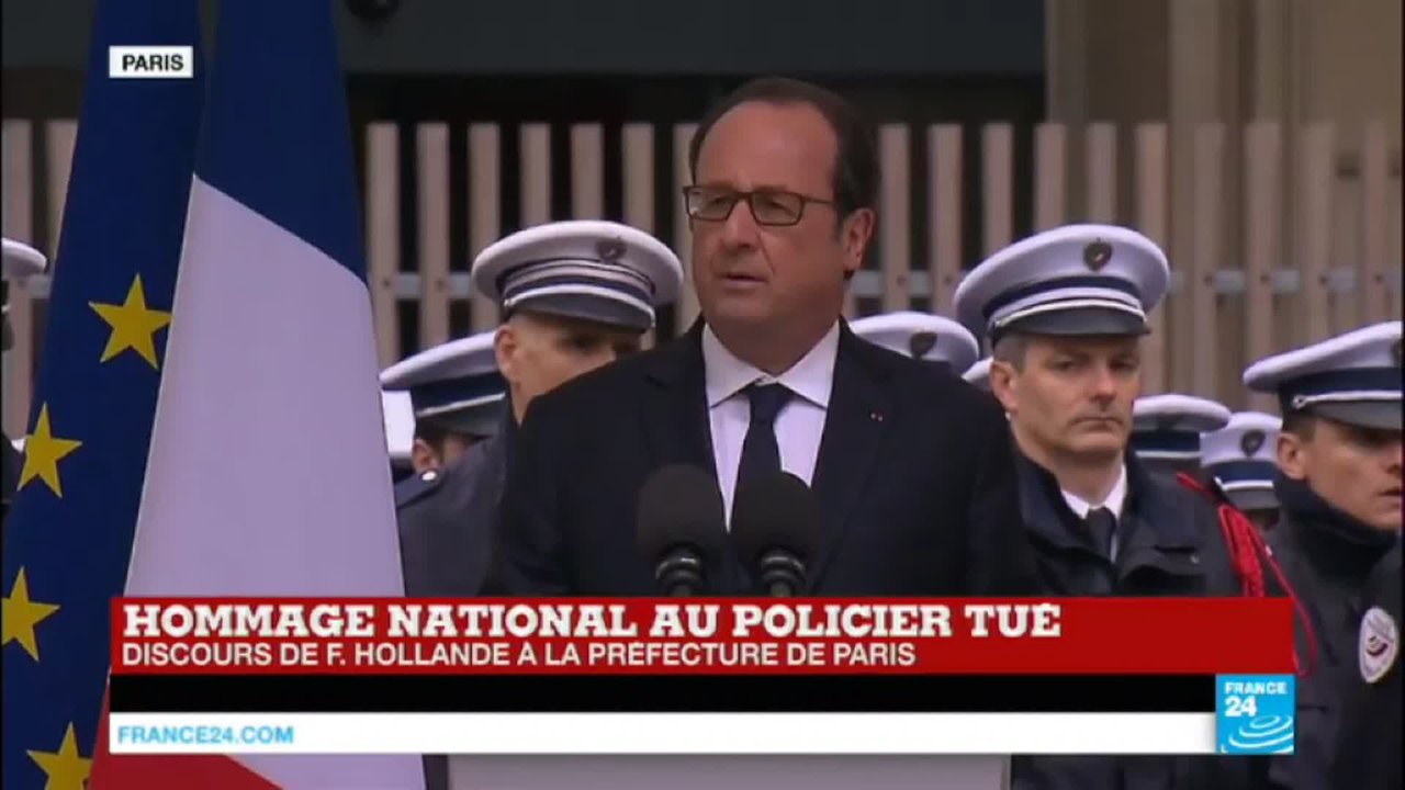 REPLAY - Le discours de François Hollande lors de l'hommage national à Xavier Jugelé