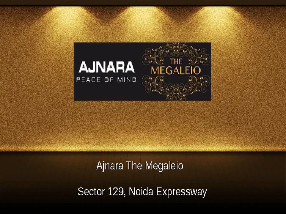 Ajnara The Megaleio – 1 BHK Studio Apartments Noida