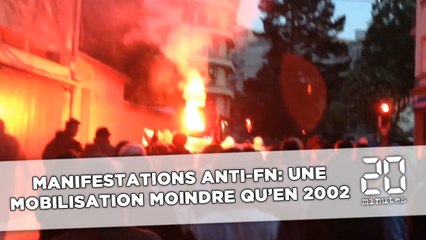 Manifestations anti-FN: Une mobilisation moindre qu'en 2002...