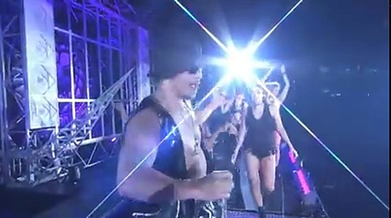 The Bullet Club entrance at NJPW Wrestling Kingdom 11