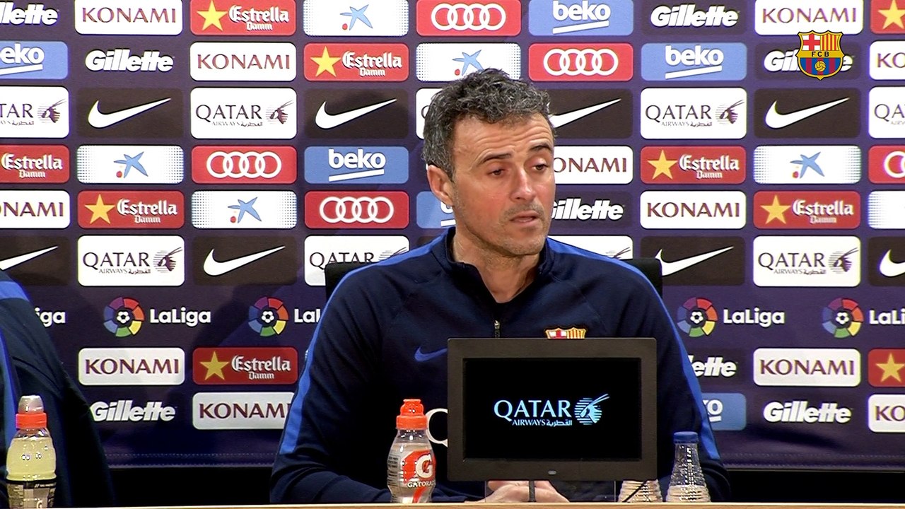 Luis Enrique: “La única forma que tenemos de acercarnos al líder es ganar nuestros tres puntos”