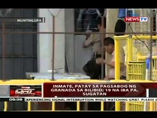 QRT: Inmate, patay sa pagsabog ng granada sa Bilibid