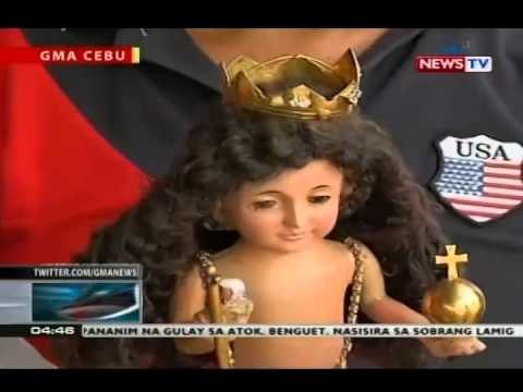 Mga palamuti ng imahen ng Sto. Niño sa Cebu, gawa sa ginto at mamahaling bato