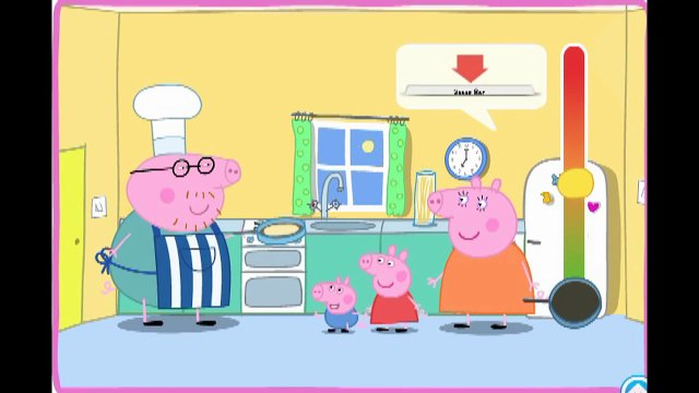Мультик игра на русском Свинка Пеппа и папа Свин готовят блины для детей Озвучка от Folk TV