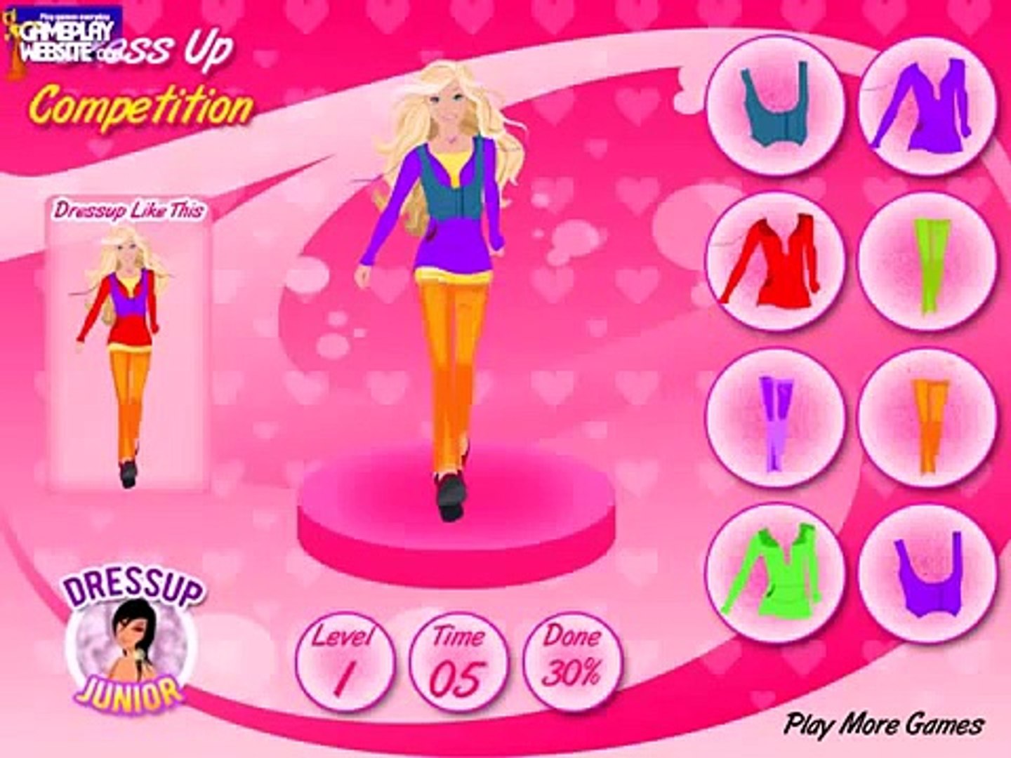 barbie dress up competition