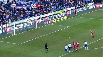 Joe Ralls penalty Goal HD - Reading 1 - 1 Cardiff - 28.01.2017